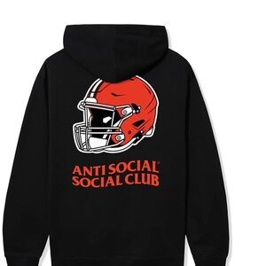 AntiSocial Social Club x BROWNS IMPACT HOODIE - NIB Medium Black SOLD OUT